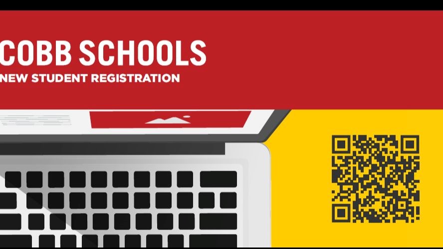 Laptop keyboard and QR code
